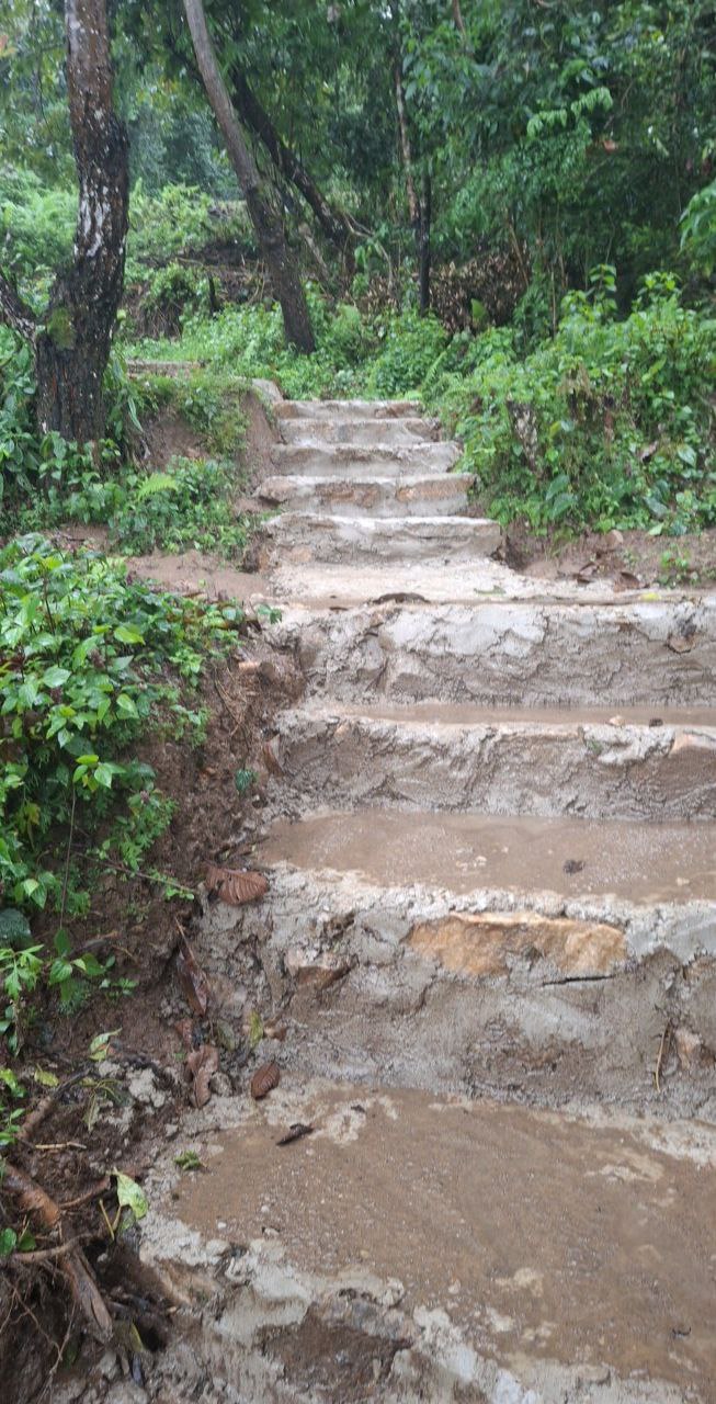 Footpath Construction for the School going children of Upper Ballegang and Upper Dogak Chewog